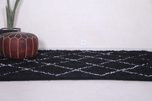 Custom Beni Ourain Rug - Handmade Black Wool Berber Carpet