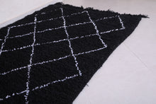 Custom Beni Ourain Rug - Handmade Black Wool Berber Carpet