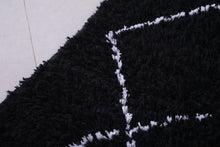 Custom Beni Ourain Rug - Handmade Black Wool Berber Carpet