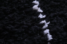 Custom Beni Ourain Rug - Handmade Black Wool Berber Carpet