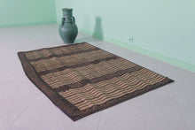 Tuareg Mat - 4.1x5.9 Ft | Authentic Handwoven Decor