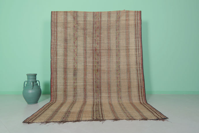 Tuareg Mat - 6.2x9.2 Ft | Handwoven Saharan Rug