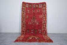 Moroccan rug vintage 4.4 X 8.3 Feet