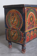 Vintage Moroccan chest  H 23.6 INCHES X W 49.6 INCHES X D 13.3 INCHES