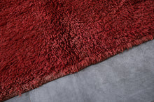 Moroccan Red Rug - 5.7 x 9.3 ft | Luxurious Handmade Accent