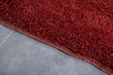 Moroccan Red Rug - 5.7 x 9.3 ft | Luxurious Handmade Accent