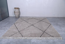 Custom Handmade Berber Carpet - Gray Moroccan Wool Rug