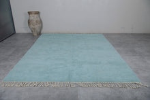 Handmade Moroccan Berber Rug - Soft Blue Wool Carpet