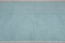 Handmade Moroccan Berber Rug - Soft Blue Wool Carpet