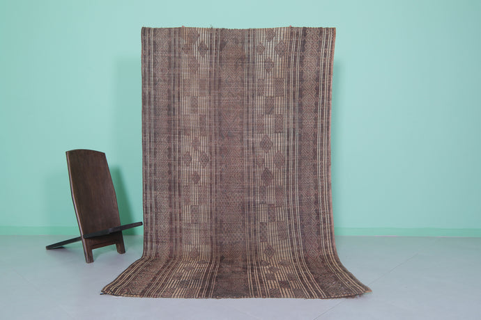 Tuareg Mat - 4.7x8.2 Ft | Handwoven African Rug