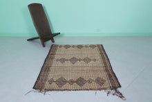 Tuareg Rug 3.5 x 4.4 ft - Handwoven Geometric Masterpiece