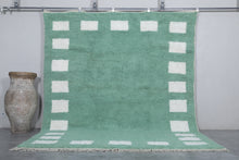 Custom Green Berber Shag Carpet - Handmade Moroccan Rug