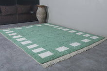 Custom Green Berber Shag Carpet - Handmade Moroccan Rug