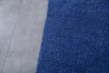 Deep Blue Moroccan Rug - Handknotted Berber Carpet