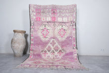 Vintage Moroccan Rug - 5.4 x 9.1 ft | Soft Pastel Lavender