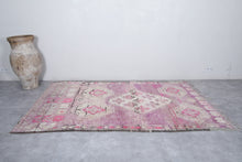 Vintage Moroccan Rug - 5.4 x 9.1 ft | Soft Pastel Lavender