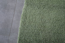 Custom Handmade Berber Carpet - Moroccan Wool Rug in Light Green