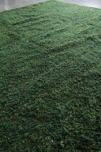 Handwoven Moroccan rug - custom green carpet - Wool rug