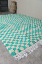 Custom Moroccan Checkered rug - Handmade Moroccan rug shag