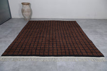 Moroccan Handmade Rug - Brown Beni Ourain Berber Carpet