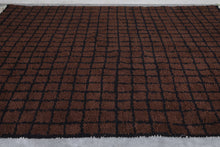 Moroccan Handmade Rug - Brown Beni Ourain Berber Carpet