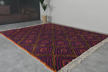 All Wool Patterned Moroccan Rug - Custom Handmade Carpet