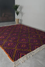 All Wool Patterned Moroccan Rug - Custom Handmade Carpet