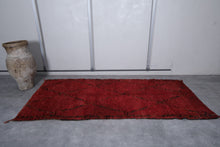 Moroccan vintage rug 4.6 X 9.8 Feet