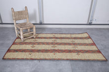 Tuareg Rug 3.1 x 5.3 ft - Handwoven Geometric Design