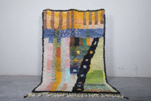 Moroccan handmade rug 4.8 X 8.1 Feet