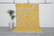 Yellow handwoven rug - Custom rug - Moroccan Wool rug