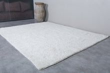 White Wool Moroccan Rug - Custom Handmade Rug