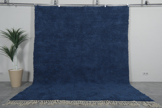 Blue Moroccan Rug - Handwoven Custom Wool Rug