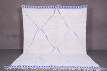 Custom Moroccan Berber Rug - Handmade Blue and White Area Carpet