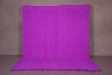 Custom Flat Woven Rug - Handmade Moroccan Purple Rug