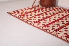 Moroccan Hassira Rug - 6.2 x 8.8 Feet | Handwoven Straw Carpet