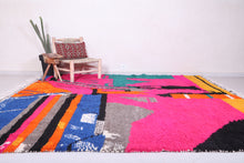 Abstract Colorful Moroccan Rug | Handwoven Artistic Carpet