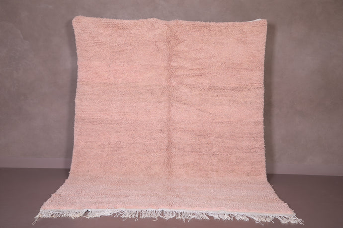 Peach Pink Moroccan Azilal Carpet - Handmade Berber Rug