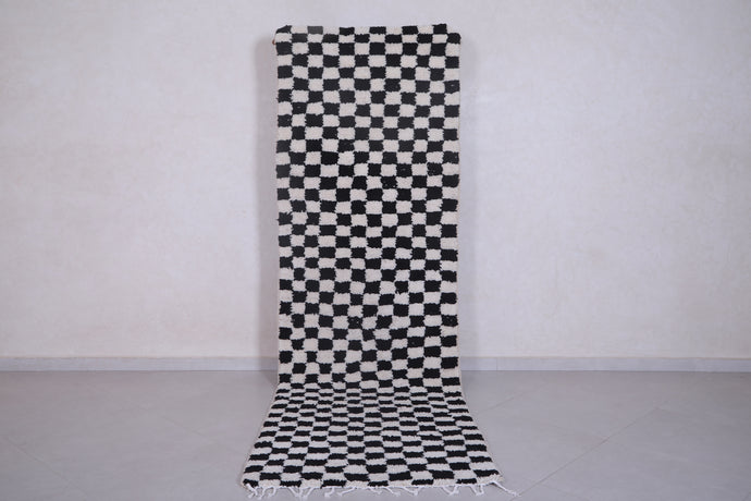 Custom Handmade Runner Rug - Checkered Berber Carpet