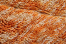 Custom Moroccan Berber rug orange - Handmade Berber carpet shag