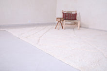 Handmade White Wool Rug - Moroccan Custom Carpet