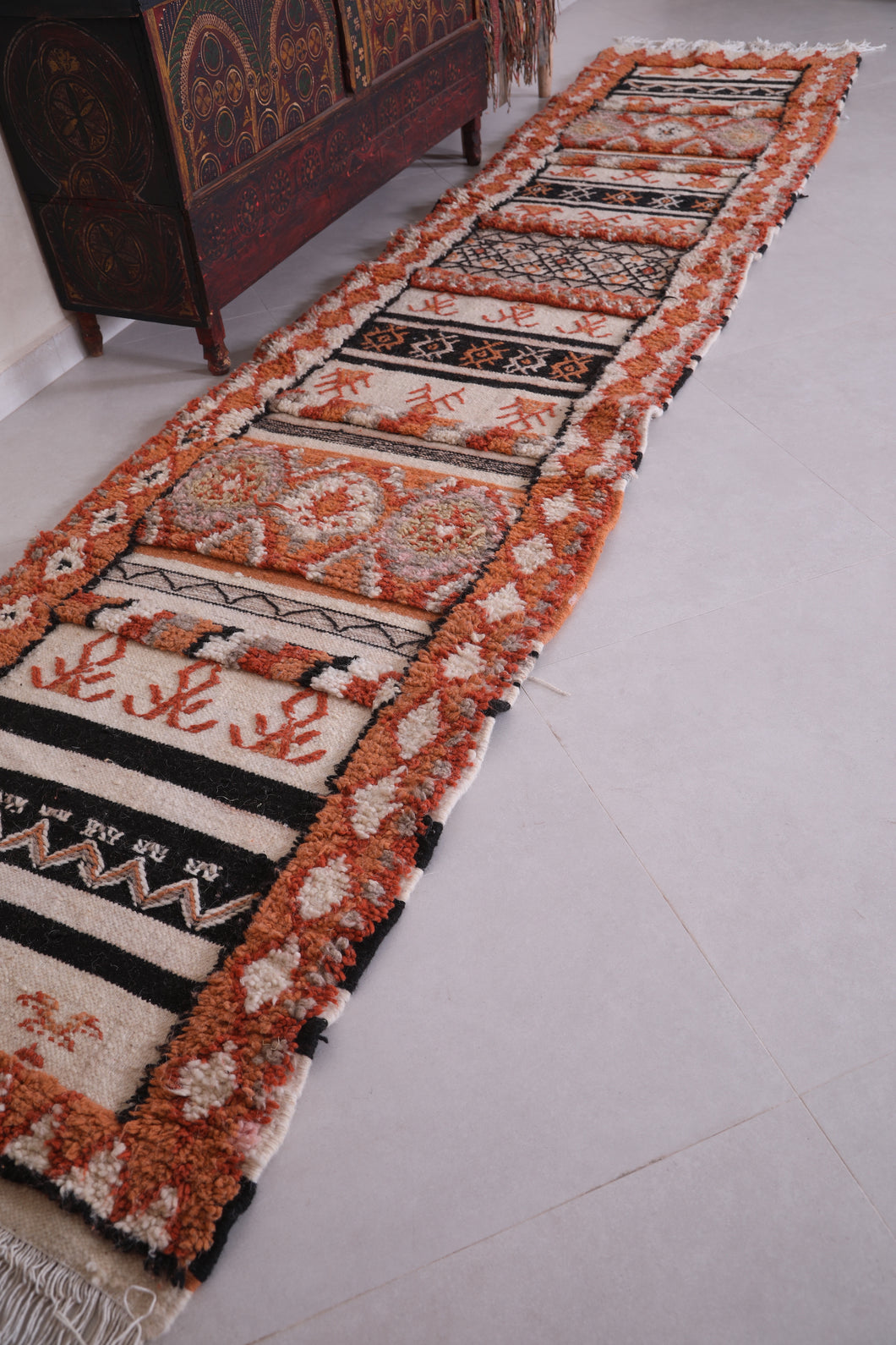 Custom handmade moroccan rug runner - Entryway berber carpet