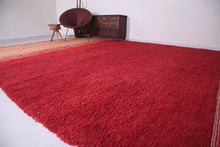 Moroccan berber red rug - Orange handmade carpet - Custom Rug