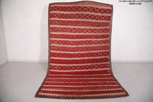 Moroccan Hassira Mat - 5.4 FT X 9.6 FT | Handwoven Tribal Rug