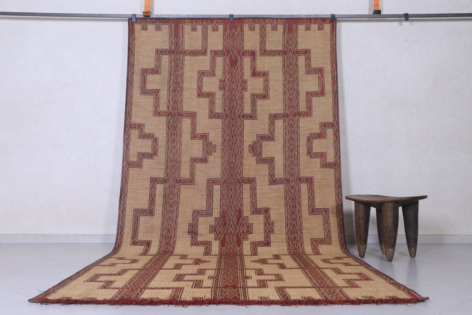 Tuareg Mat - 6.1x12.4 Ft | Authentic Handwoven Rug