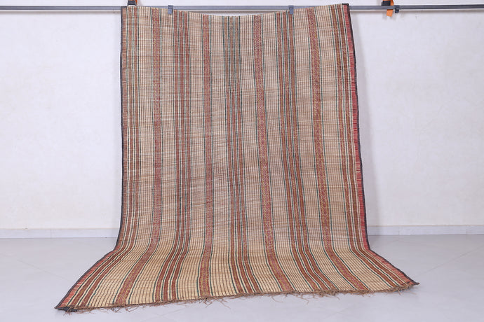 Tuareg Rug 6.3x9.7 ft | Handwoven Tribal Striped Mat