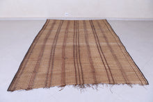 Authentic Tuareg Mat Rug - 6.2 x 8.4 Feet | Handwoven Nomadic Craft