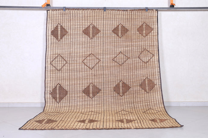 Tuareg Mat - 6.2x9.1 Ft | Handwoven Saharan Rug