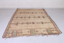 Handwoven Mauritanian Tuareg Rug - 6.6x9.7 Ft | Vibrant Tribal Design