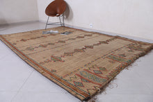 Handwoven Mauritanian Tuareg Rug - 6.6x9.7 Ft | Vibrant Tribal Design